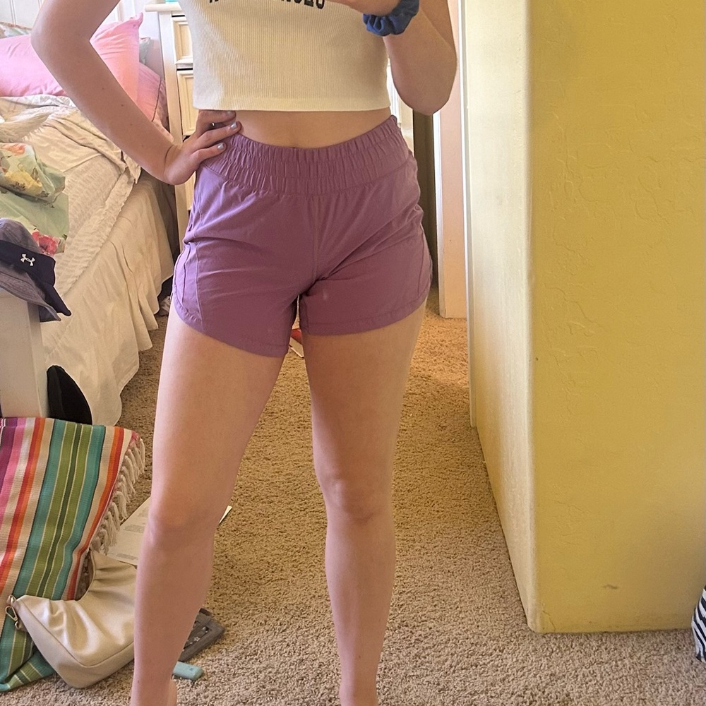 Lululemon Tracker Shorts in Lilac